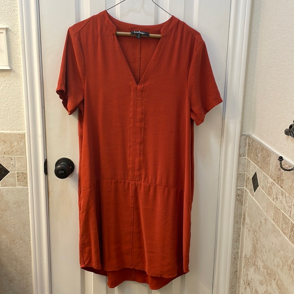 Lulus burnt orange dress